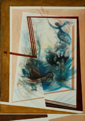 Geometry, Oil on canvas , 1980  130x93 cm