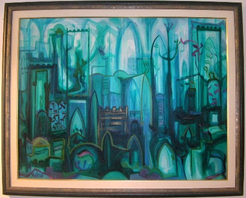 Green Jerusalem 77x100 cm oil painting