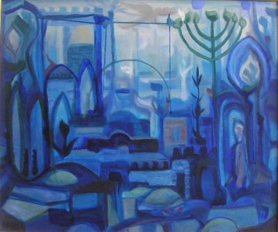heavenly Jerusalem 60x50 cm oil on canvas