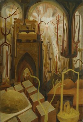 Jerusalem as a Synagogue 72x50 cmoriginal oil on canvas