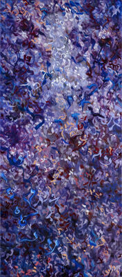 purple angel 151x67 cm 26.3x59.4 inch