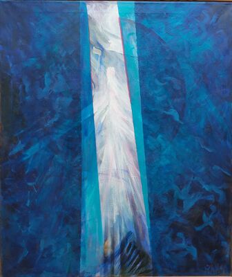 Jacob's Laddar oil on canvas 81x96 cm