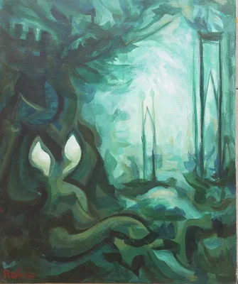 light of growth 60x50 cm original oil